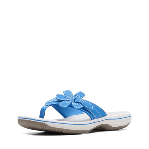 Clarks Damen Brinkley Flora Flipflop, blau, 39 EU von Clarks