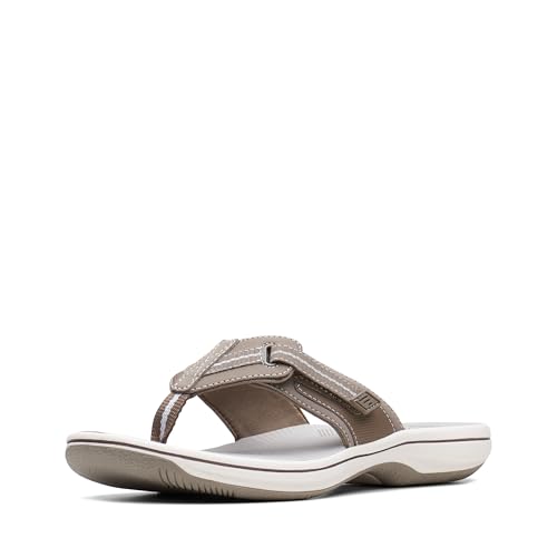 Clarks Damen Brinkley Jazz Flip Flop, Pewter Synthetic, 40.5 EU von Clarks
