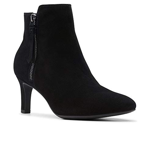 Clarks Damen Calla Blossom Stiefeletten, Schwarz (Black SDE Black SDE) von Clarks