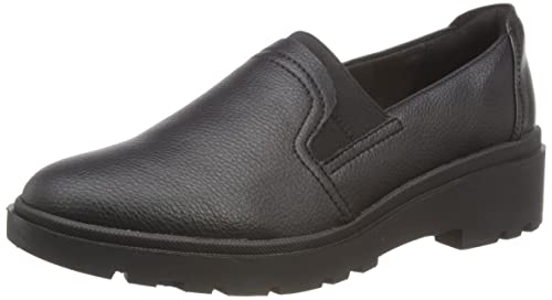 Clarks Damen Calla Rae Loafer, Black Leather, 35.5 EU von Clarks