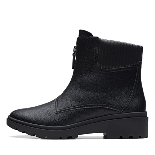 Clarks Damen Calla Zip Fashion Boot, Black Leather, 39.5 EU Clarks Damen Calla Zip Fashion Boot, Black Leather, 39.5 EU von Clarks