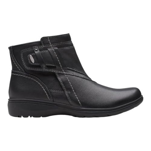 Clarks Damen Carleigh Style Stiefelette, Schwarz Leder, 7.5 Wide von Clarks