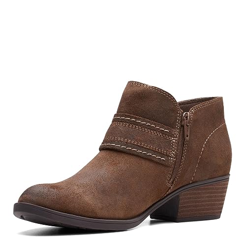 Clarks Damen Charlten Bay Stiefeletten, Dunkelbraunes Wildleder, 5.5 von Clarks