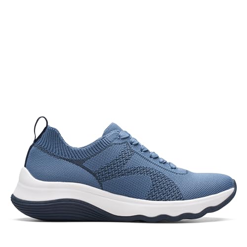 Clarks Damen Circuit Tie Sneaker, Denim Blue Knit, 37 EU Clarks Damen Circuit Tie Sneaker, Denim Blue Knit, 37 EU von Clarks