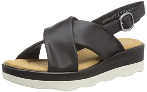 Clarks Damen Clara Cove Sandale, Black, 41 EU von Clarks