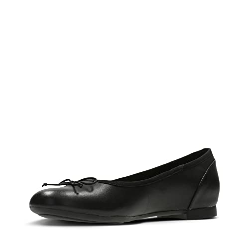 Clarks Damen Couture Bloom Ballet Flat, Black Leather, 35.5 EU von Clarks