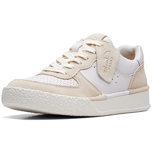 Clarks Damen Craft Cup Court Sneaker, Off White Combi, 36 EU Clarks Damen Craft Cup Court Sneaker, Off White Combi, 36 EU von Clarks