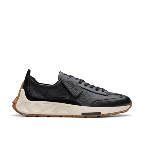 Clarks Damen Craft Speed. Sneaker, Black Leather, 41.5 EU von Clarks