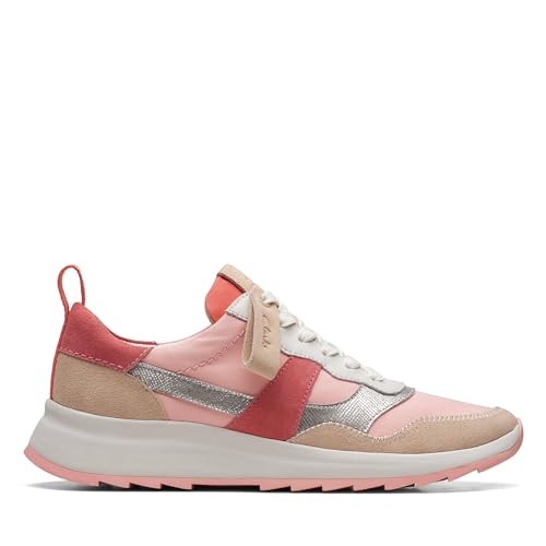 Clarks Damen DashLite Jazz Sneaker, Pale Peach Combi, 35.5 EU von Clarks