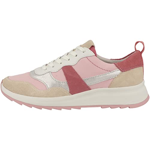 Clarks Damen DashLite Jazz Sneaker, Pale Peach Combi, 36 EU Schmal von Clarks