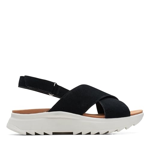 Clarks Damen DashLite Wish Sandal, Black SDE, 36 EU von Clarks