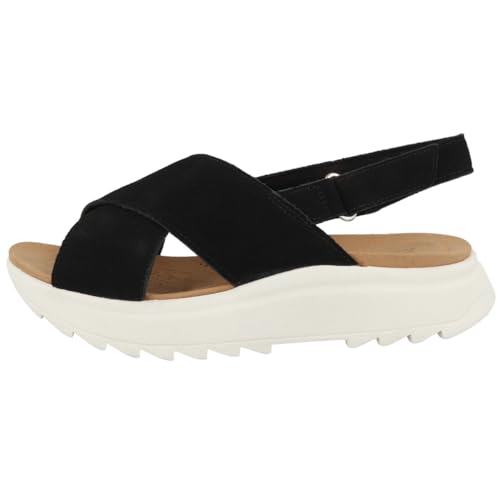 Clarks Damen DashLite Wish Sandal, Black SDE, 37.5 EU von Clarks