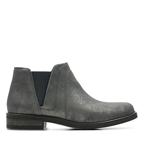 Clarks Damen Demi Beat Biker Boots, Grau (Dark Grey Interest), 37.5 EU von Clarks