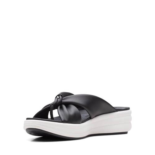 Clarks Damen Drift Ave Flip-Flop, Black/Black, 40 EU Schmal von Clarks