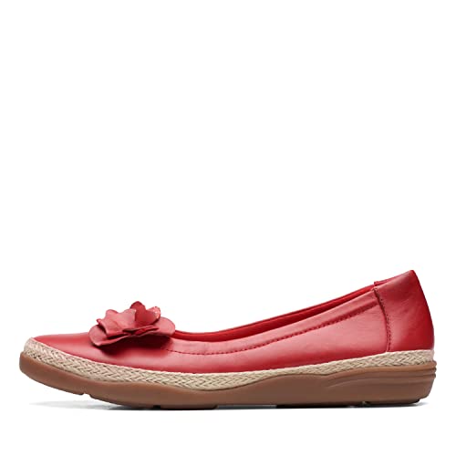 Clarks Damen Elaina Jade Ballerinas, Kirschrotes Leder, 37 EU Weit Clarks Damen Elaina Jade Ballerinas, Kirschrotes Leder, 37 EU Weit von Clarks