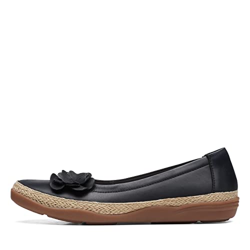 Clarks Damen Elaina Jade Ballerinas, Schwarz Leder, 40 EU von Clarks