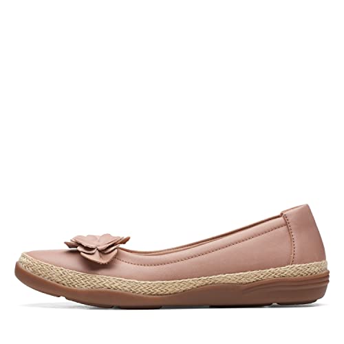 Clarks Damen Elaina Jade Ballerinas, Warmes, beiges Leder, 44 EU von Clarks