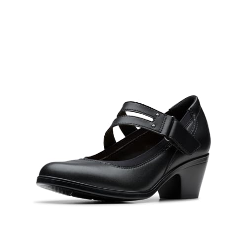 Clarks Damen Emily 2 Janna Pumps, Schwarz Leder, 36.5 EU von Clarks