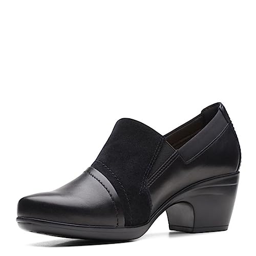 Clarks Damen Emily Step Slipper, Schwarz Leder, 39 EU von Clarks