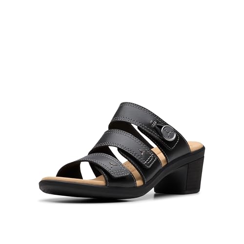 Clarks Damen Emily2 Adella Sandalen, Schwarz Leder, 40 EU Clarks Damen Emily2 Adella Sandalen, Schwarz Leder, 40 EU von Clarks