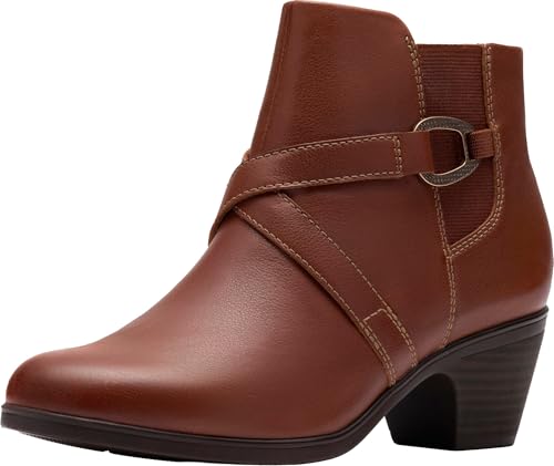 Clarks Damen Emily2 Henley Stiefelette, British Tan, 9 Wide von Clarks