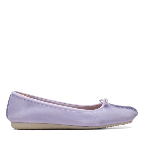 Clarks Damen Freckle Ice Ballerinas, Lilac Suede, 35.5 EU von Clarks