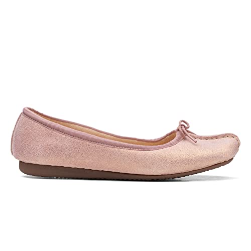 Clarks Damen Freckle Ice Ballerinas, Pink Metallic, 35.5 EU von Clarks