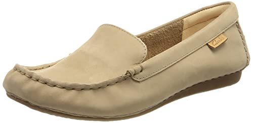 Clarks Damen Freckle Walk Hausschuh, Sand Nubuk, 41.5 EU von Clarks