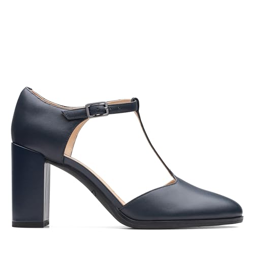 Clarks Damen Freva85 Bar Pump, Navy, 36 EU von Clarks