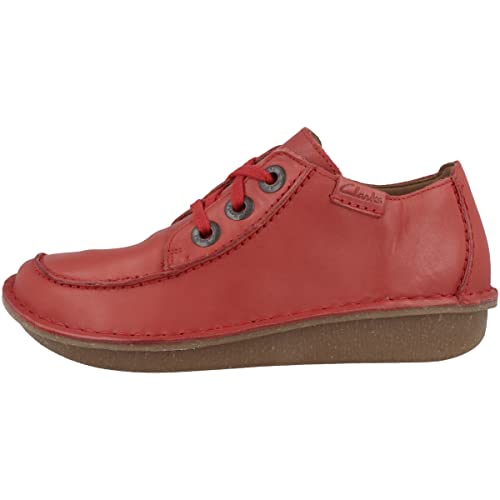 Clarks Damen Funny Dream Oxford, Red Leather, 37 EU von Clarks