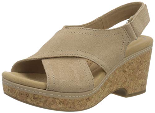 Clarks Damen Giselle Cove Sandale mit AbsatzSand von Clarks