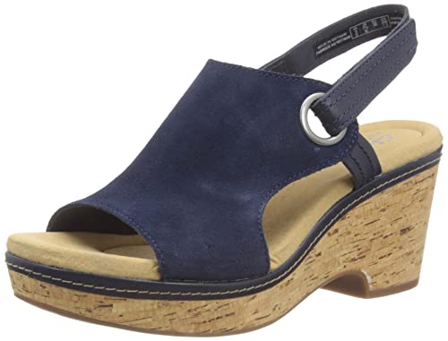 Clarks Damen Giselle Sea Sandale Navy Suede von Clarks