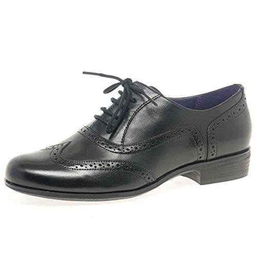 Clarks Damen Hamble Eik Derby, Schwarz Black Leather, 35.5 EU Weit von Clarks