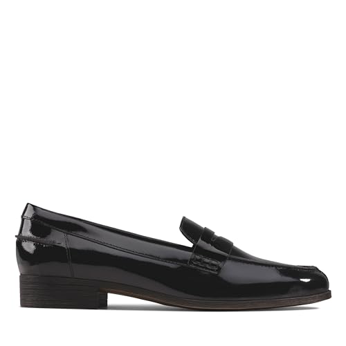 Clarks Damen Hamble Loafer, Schwarz Pat, 35.5 EU von Clarks