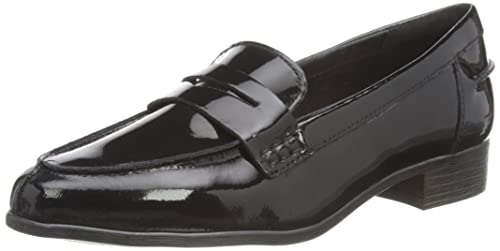 Clarks Damen Hamble Loafer, Schwarz Pat, 37 EU von Clarks