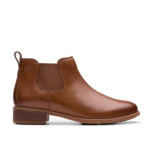 Clarks Damen Havisham Top BOOT, Tan Leather, 39.5 EU von Clarks