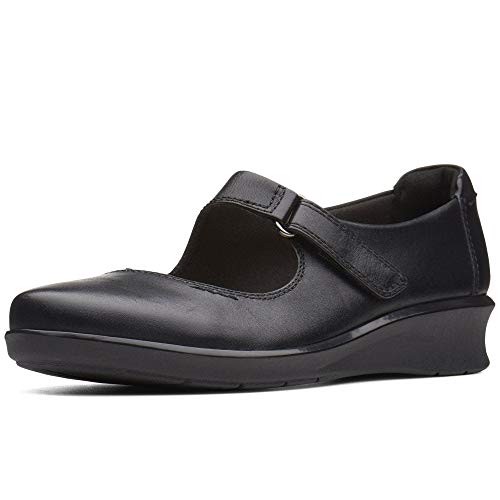 Clarks Damen Hope Henley Slipper, Schwarz Black Leather, 41 EU von Clarks