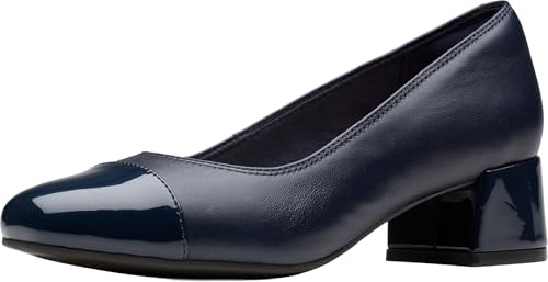 Clarks Damen Iridessa May Pump, Marineblaues Leder, 36.5 EU von Clarks
