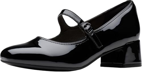 Clarks Damen Iridessa Rae Pump, Schwarz Lack Synthetisch, 38.5 EU von Clarks