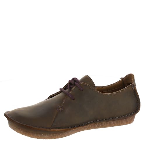 Clarks Damen Janey Mae Oxford, Beige (Bienenwachs), 39 EU von Clarks