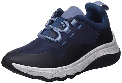 Clarks Damen Jaunt Lace Sneaker, Navy Combi, 36 EU von Clarks