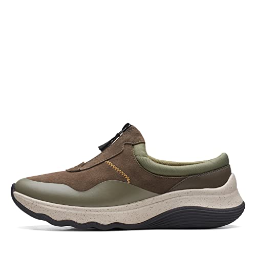 Clarks Damen Jaunt Way Sneaker, Dark Olive, 36 EU von Clarks