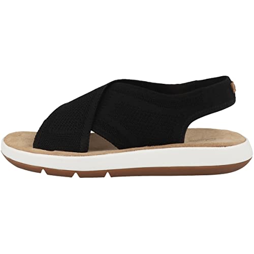 Clarks Damen Jemsa Dash Sandale Black Knit von Clarks