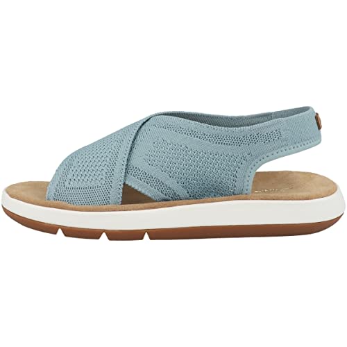 Clarks Damen Jemsa Dash Sandale Turquoise Knit von Clarks