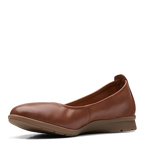 Clarks Damen Jenette Ease Ballerinas, Dark Tan, 38.5 EU von Clarks