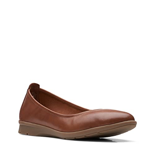 Clarks Damen Jenette Ease Ballerinas, Dark Tan, 41 EU von Clarks