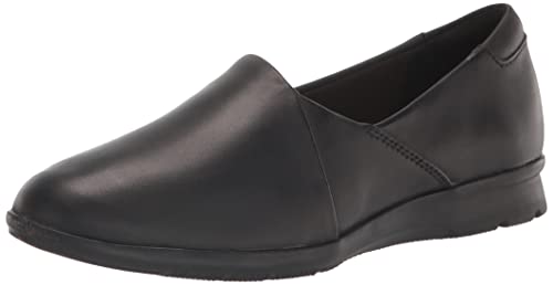 Clarks Damen Jenette Grace Slipper, Schwarz Leder, 39.5 EU von Clarks