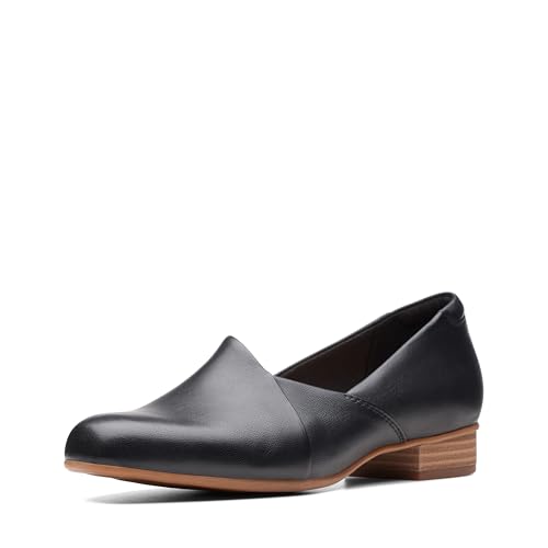 Clarks Damen Juliet Palm Slipper, Schwarz Leder, 42.5 EU von Clarks