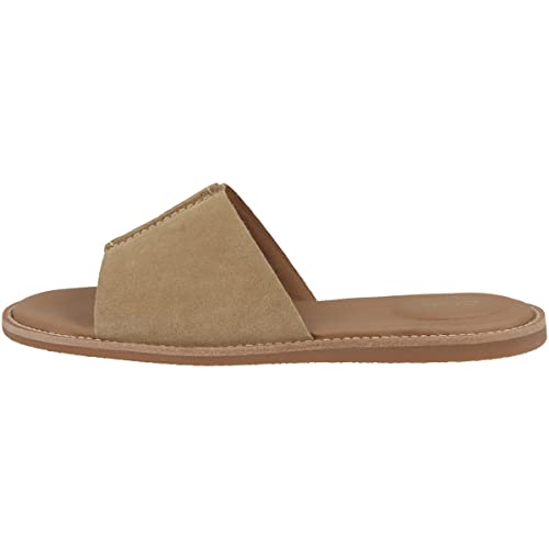 Clarks Damen Karsea Mule Slide Sandal, Light Tan Suede, 36 EU von Clarks