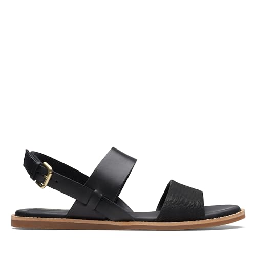 Clarks Damen Karsea Strap Sandal, Black Combi, 36 EU von Clarks